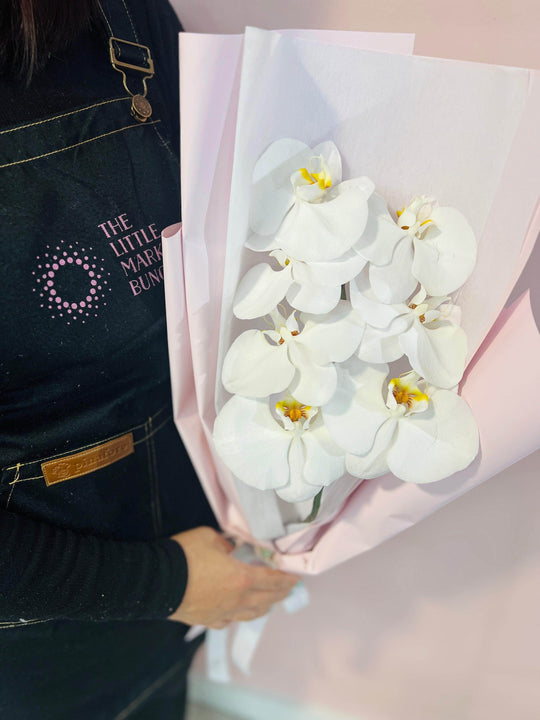 Phalaenopsis Orchids Bouquet shot by The Little Market Bunch in Melbourne.