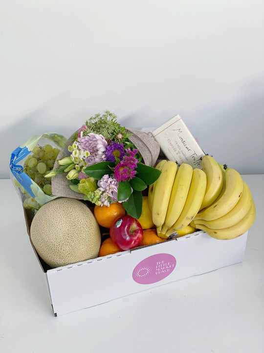 The Little Flower Fruit Pack & Monsieur Truffe Chocolates shot by The Little Market Bunch in Melbourne.