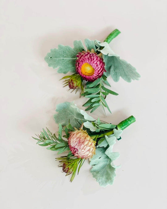 Wedding Buttonhole shot by The Little Market Bunch in Melbourne.