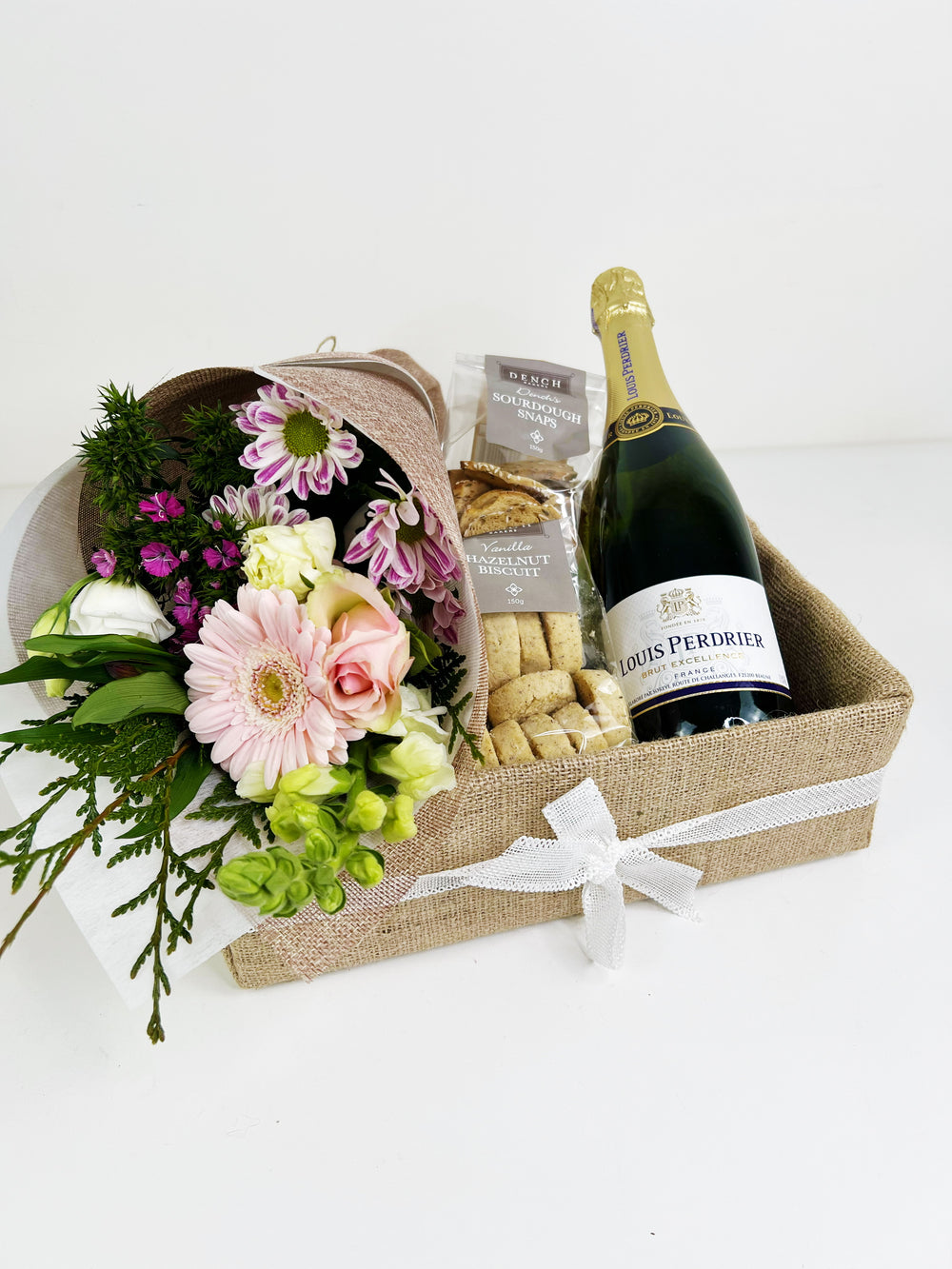 Dench Biscuits & Wine Gift Box