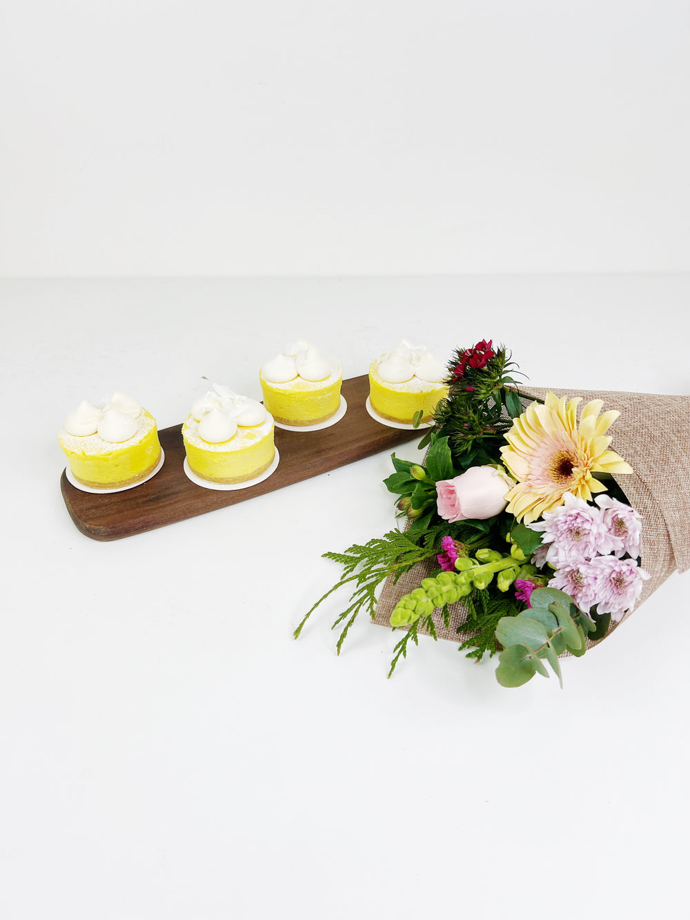 Mosaic French Patisserie Cake & Flower BUNDLE