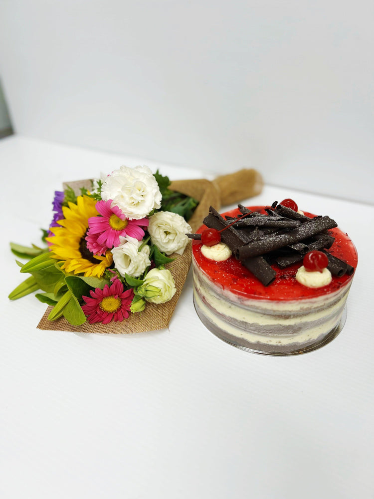
                  
                    Celebration Cake & Flower Bundle
                  
                