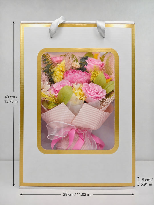 
                  
                    Everlasting Peony Rose Bouquet Gift Box
                  
                