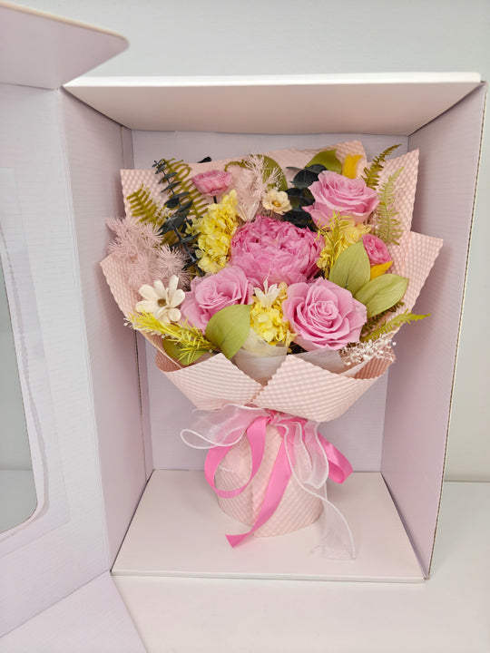 
                  
                    Everlasting Peony Rose Bouquet Gift Box
                  
                