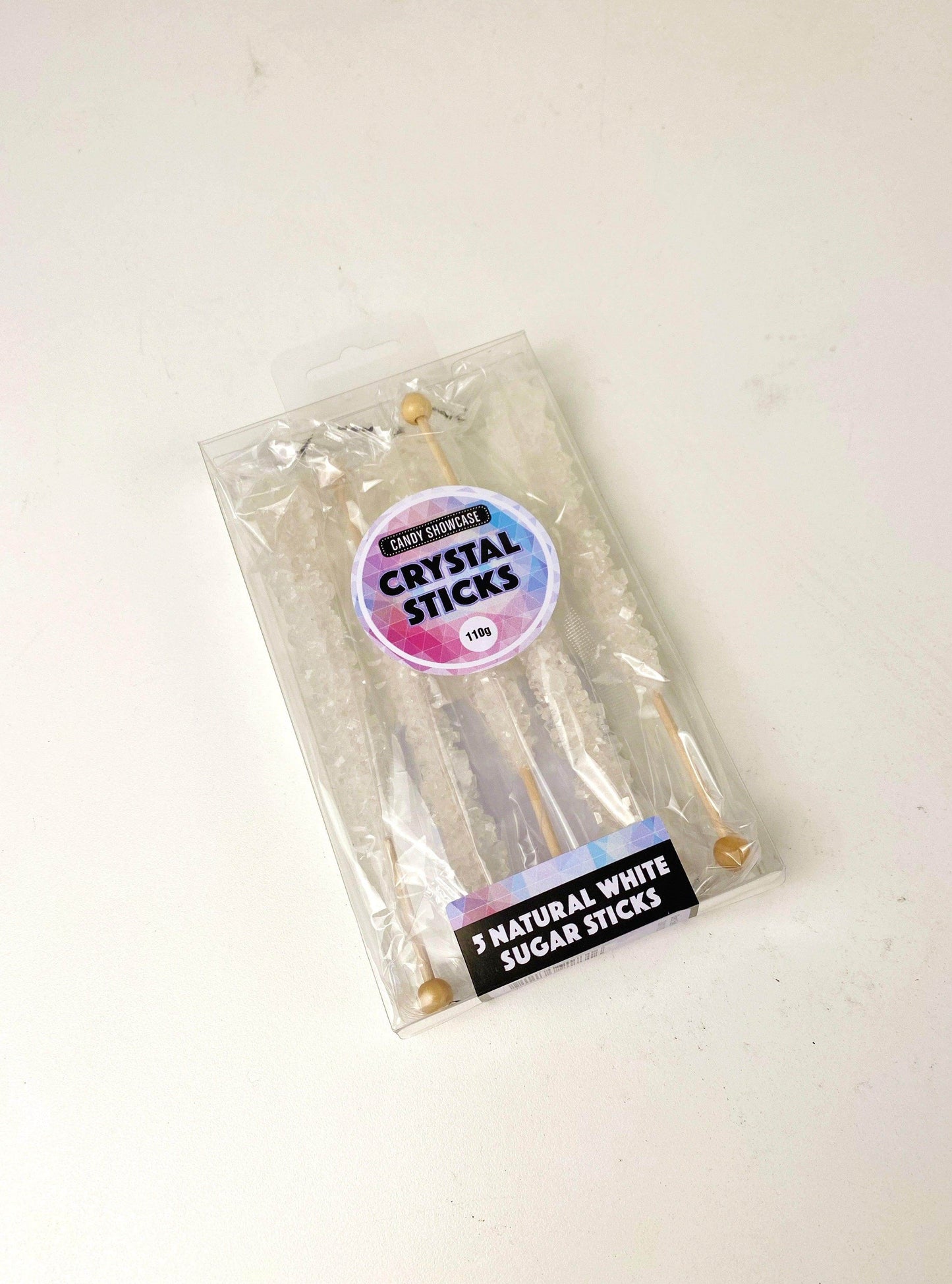 
                  
                    Crystal stick candy 110g shot by The Little Market Bunch in Melbourne.
                  
                