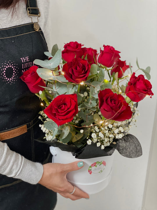 
                  
                    Fairy Light Red Rose shot by The Little Market Bunch in Melbourne.
                  
                