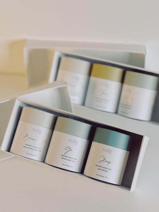 
                  
                    Set of skincare products in a box with a neutral background
                  
                