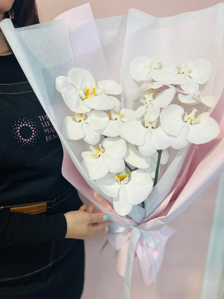 Phalaenopsis Orchids Bouquet shot by The Little Market Bunch in Melbourne.