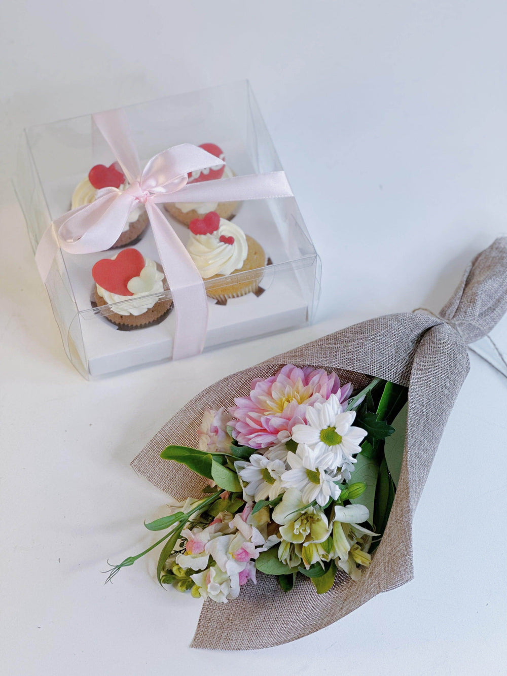 Bito beans Premium Cupcake & Flower Bundle shot by The Little Market Bunch in Melbourne.