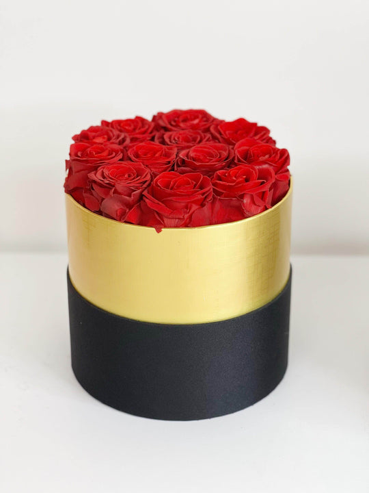 
                  
                    Everlasting Preserved Rose Hat Box shot by The Little Market Bunch in Melbourne.
                  
                