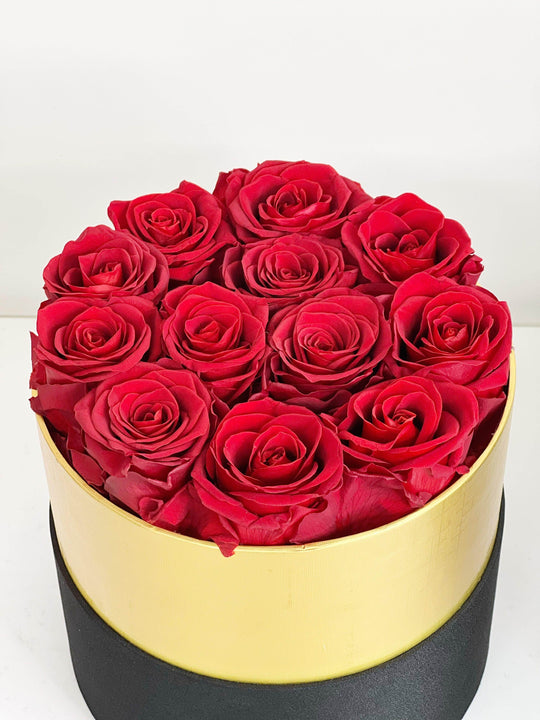 
                  
                    Everlasting Preserved Rose Hat Box shot by The Little Market Bunch in Melbourne.
                  
                