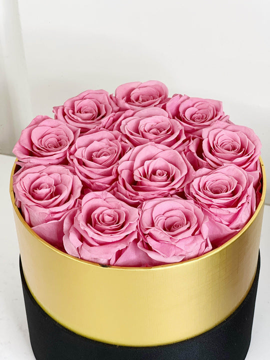 
                  
                    Everlasting Preserved Rose Hat Box shot by The Little Market Bunch in Melbourne.
                  
                