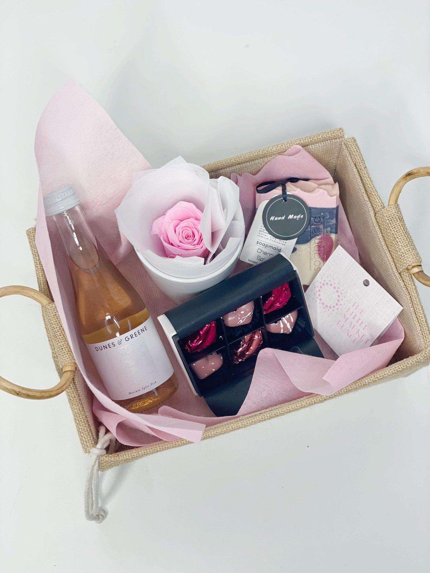 Forever Bloom Rose Gift Box shot by The Little Market Bunch in Melbourne.
