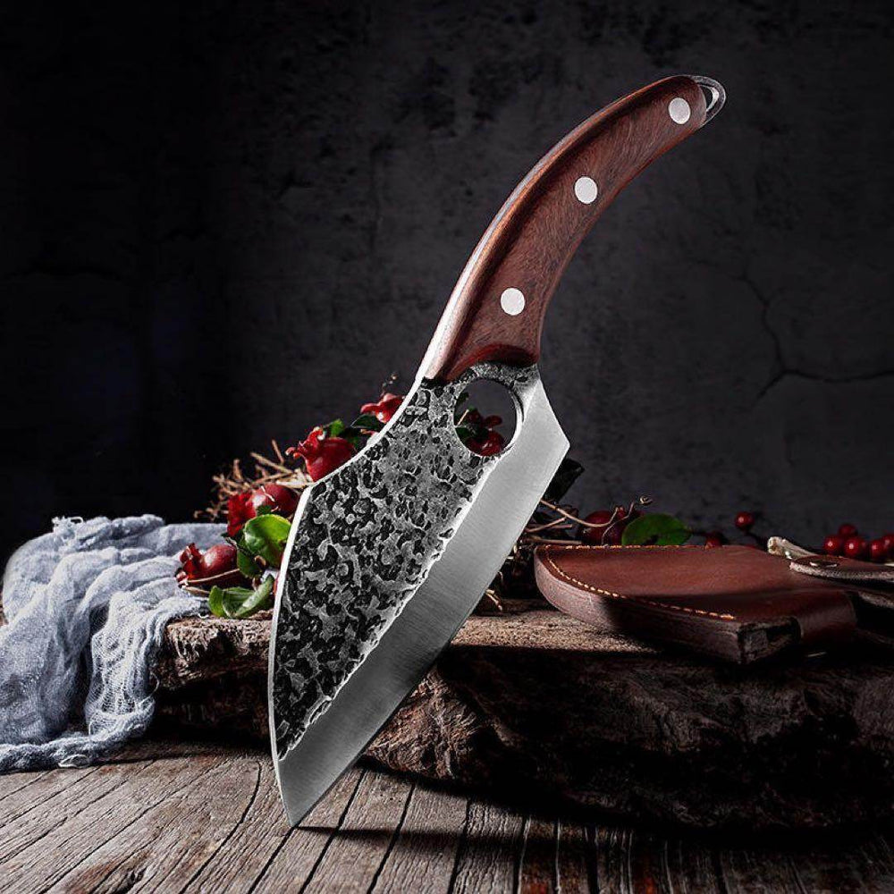 
                  
                    Handmade Stainless Steel Kitchen Knife shot by The Little Market Bunch in Melbourne.
                  
                