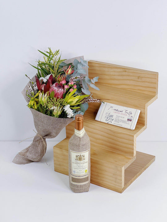 Native Postal Bunch Red Wine Gift Box shot by The Little Market Bunch in Melbourne.