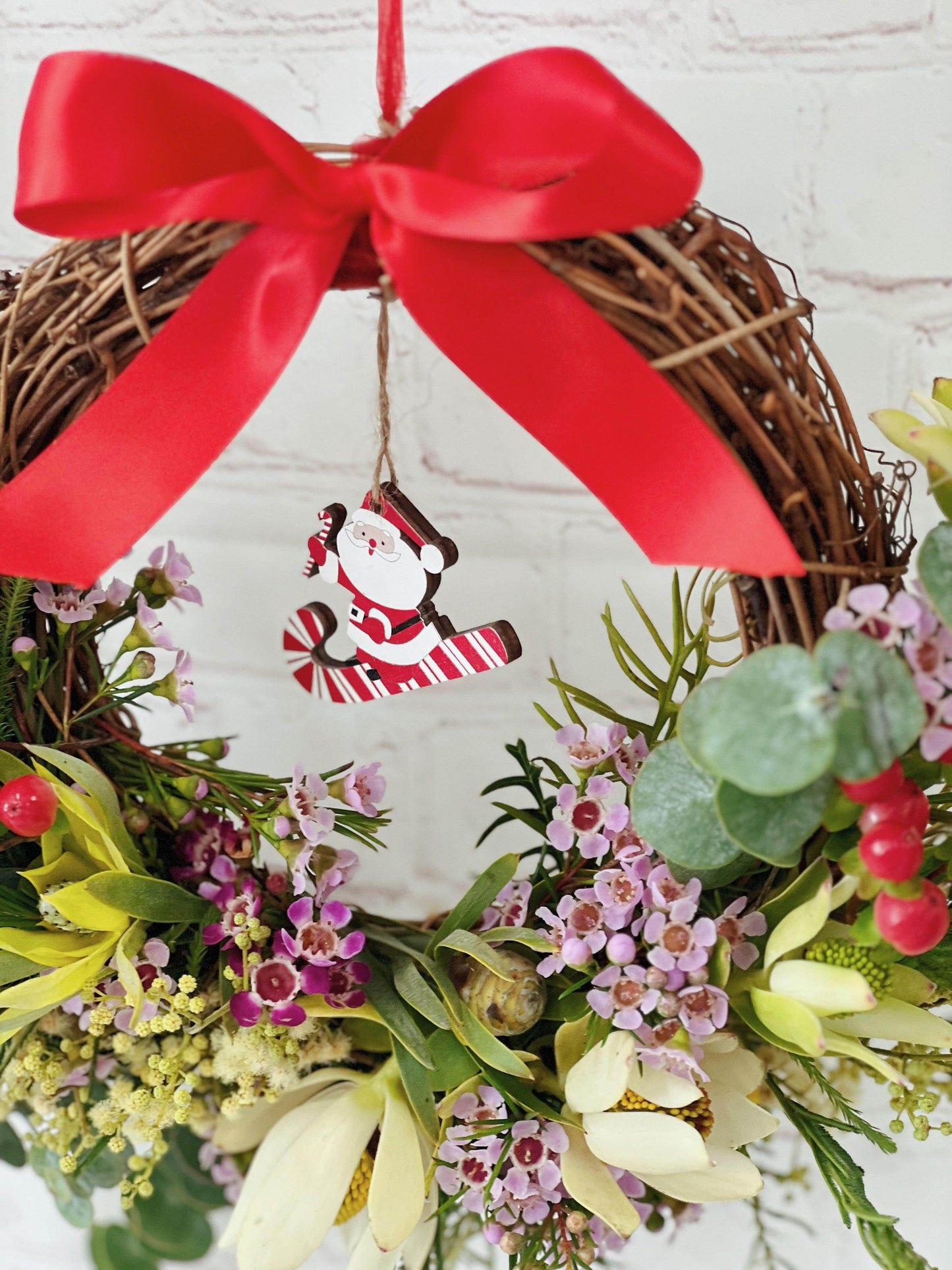 
                  
                    Christmas Native Wreath shot by The Little Market Bunch in Melbourne.
                  
                