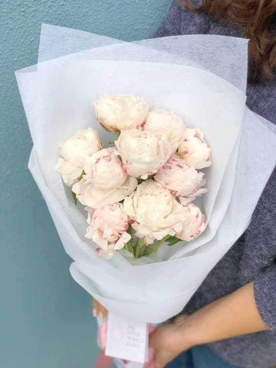 Peony Bouquet shot by The Little Market Bunch in Melbourne.