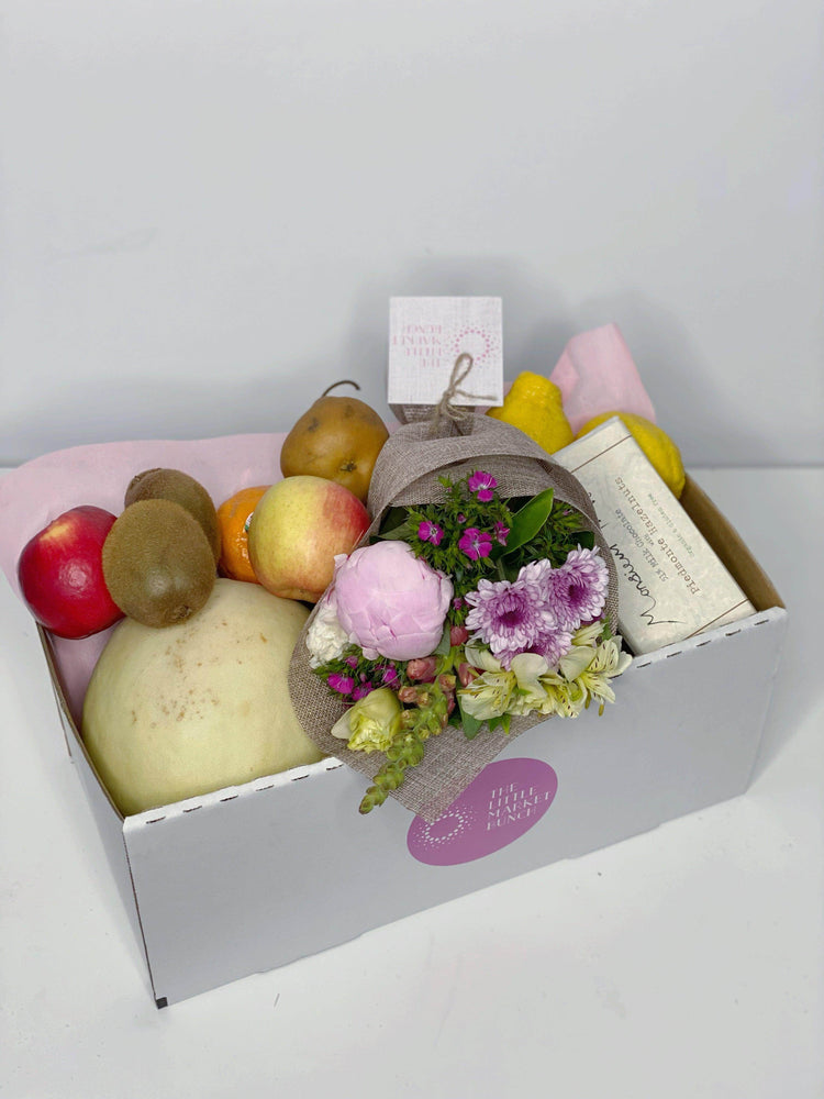 The Little Flower Fruit Pack & Monsieur Truffe Chocolates shot by The Little Market Bunch in Melbourne.