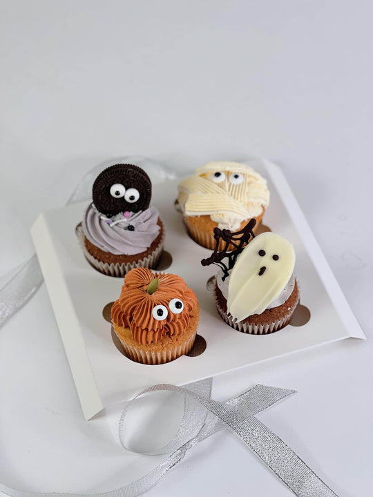 The Little Monster Cup Cake & Flower Bundle shot by The Little Market Bunch in Melbourne.