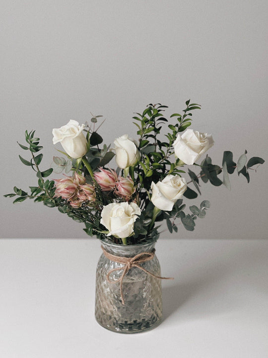 Wedding Flower Bottle shot by The Little Market Bunch in Melbourne.